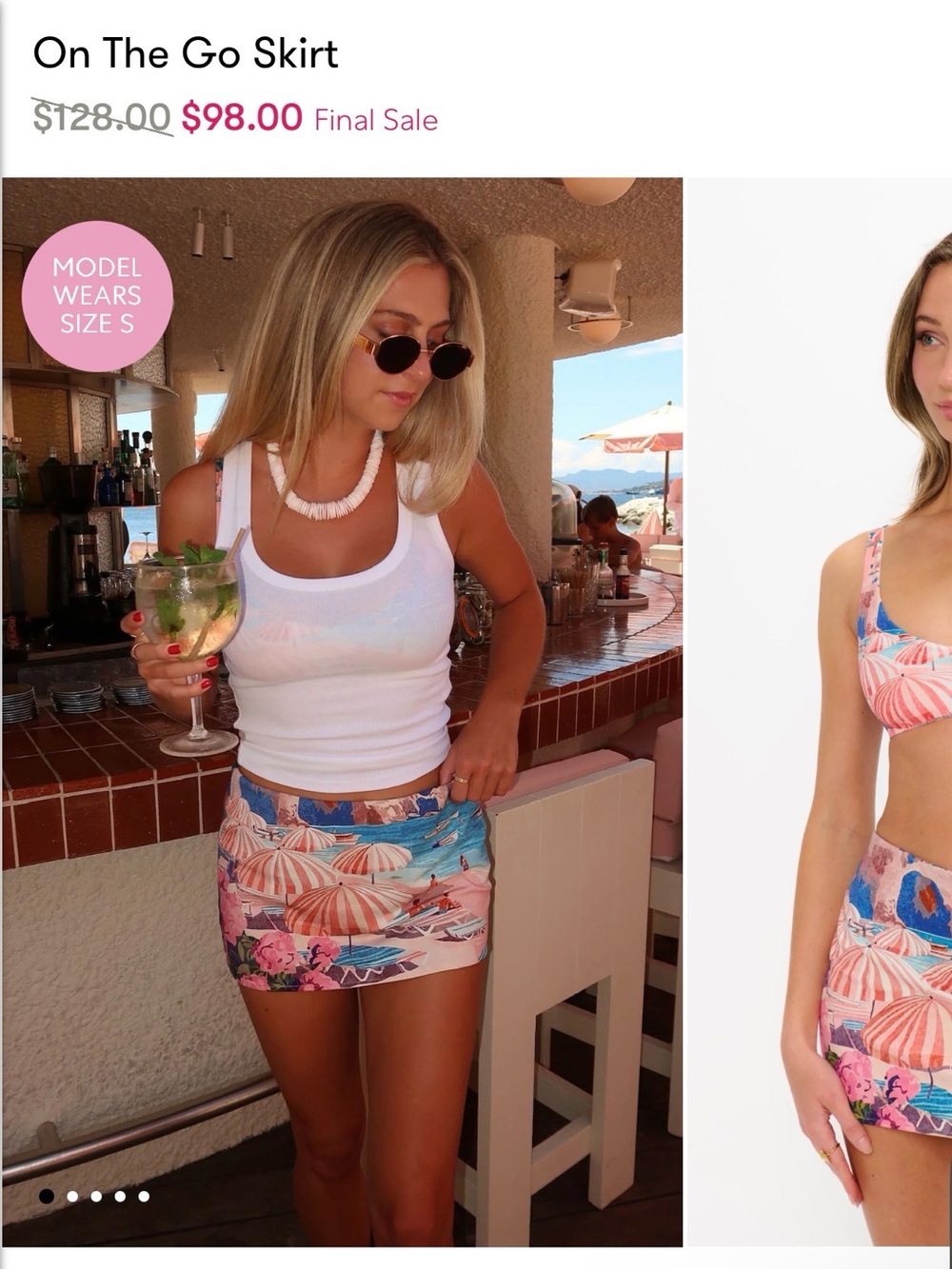 Show me your mumu oasis beach club On The Go Skirt